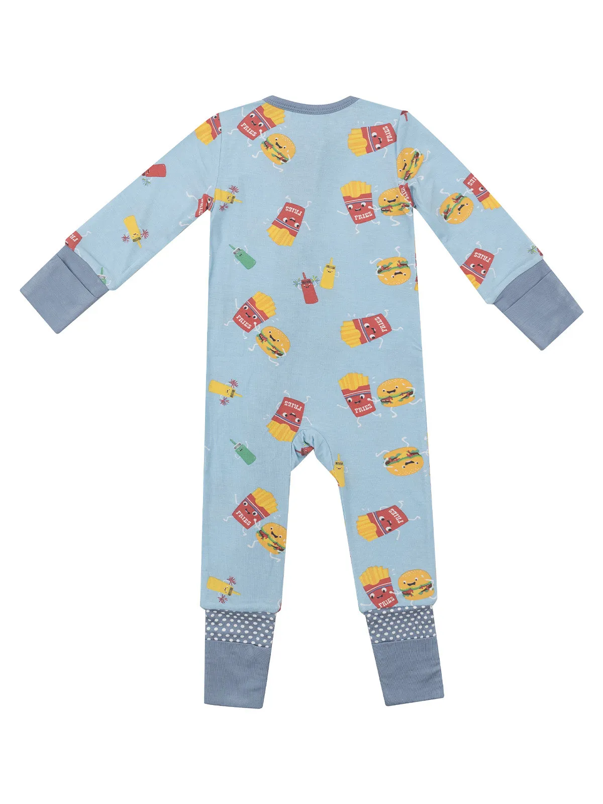 2-Way Zip Romper, Fast Food