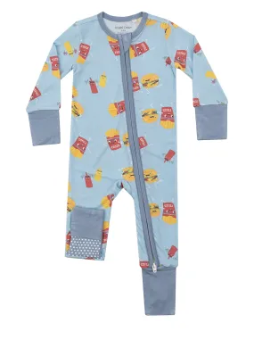 2-Way Zip Romper, Fast Food