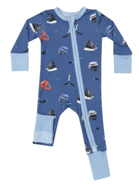 2-Way Zip Romper, Hockey