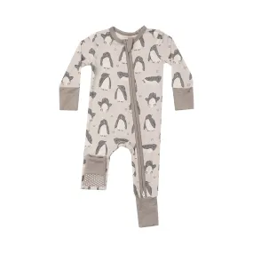 2 Way Zipper Romper - Penguin Pals