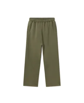 450 GSM 'Army Olive' Straight-leg Pants