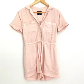 Abercrombie & Fitch Light Pink Button Up Cargo Romper NWT- Size XS