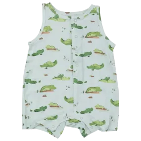 AD Shortie Romper - Alligators