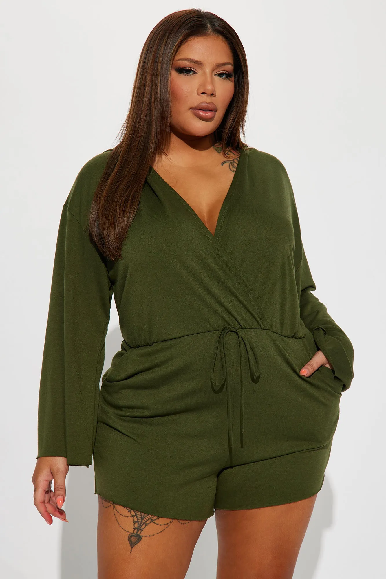 Alazne Romper - Olive