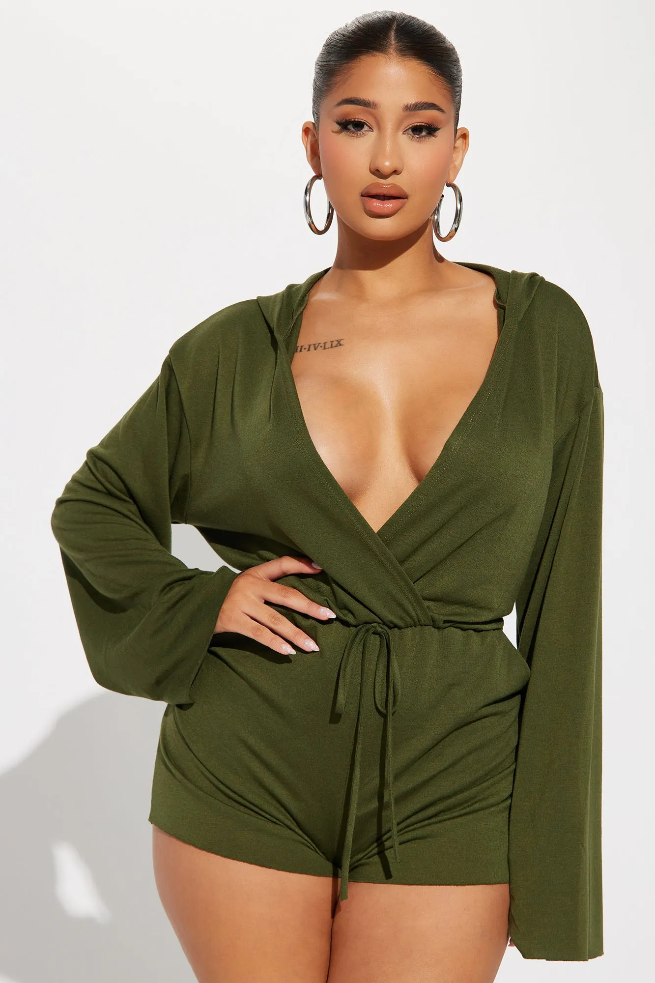 Alazne Romper - Olive