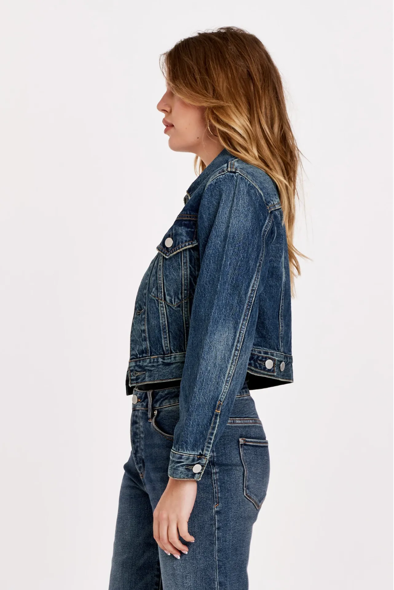 Annabelle Cropped Denim Jacket