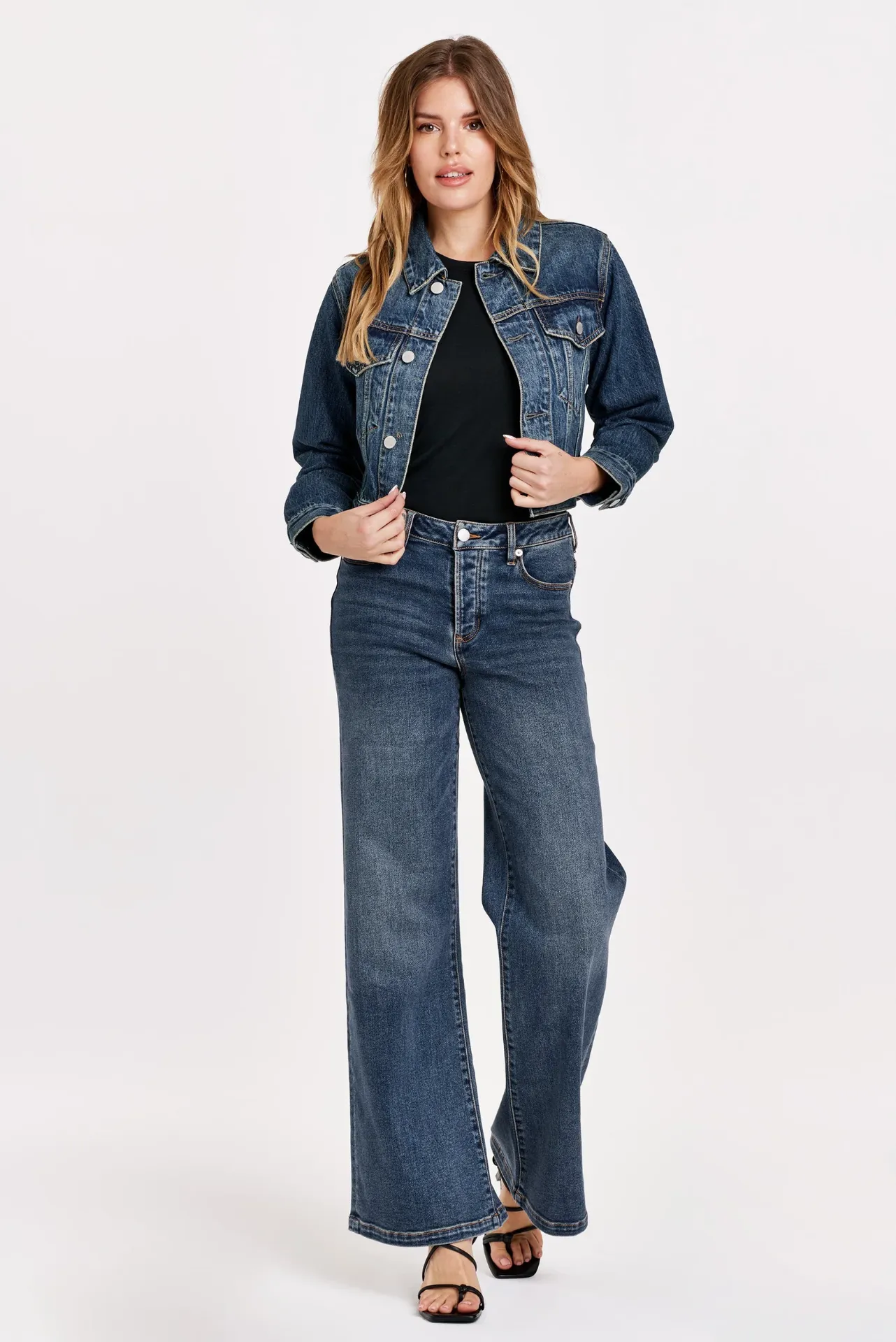 Annabelle Cropped Denim Jacket