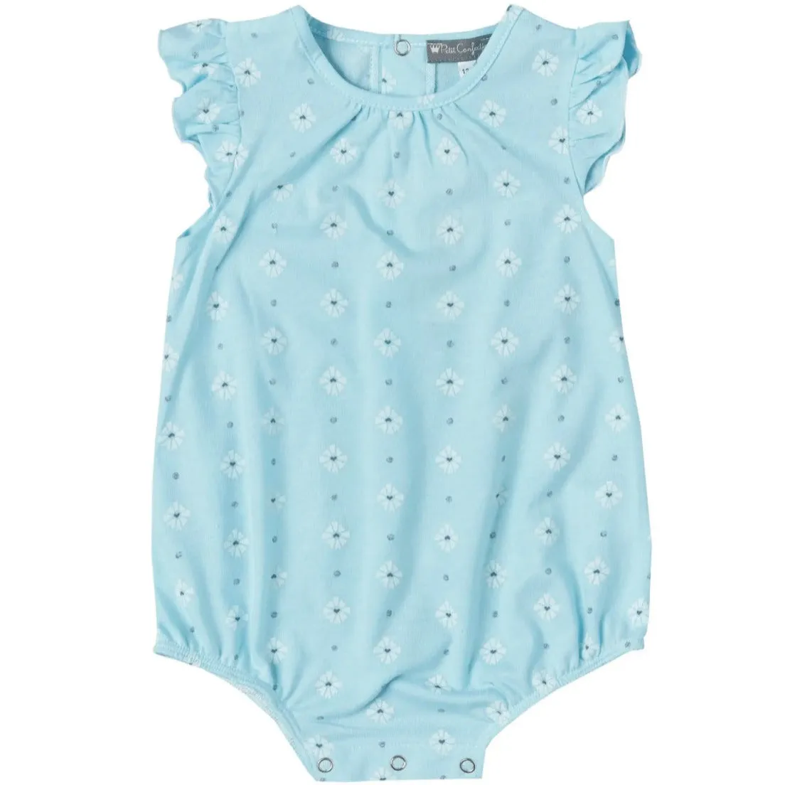 Aqua Daisy Jersey Romper