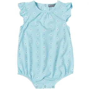 Aqua Daisy Jersey Romper