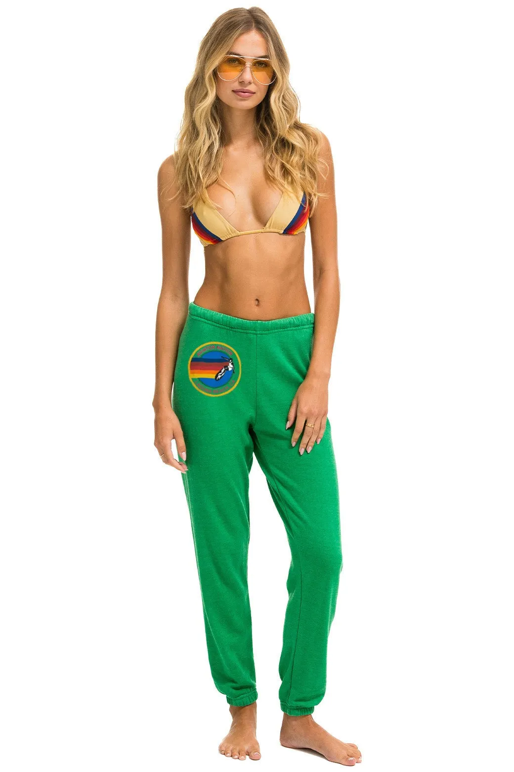 AVIATOR NATION LAGUNA BEACH SWEATPANTS - KELLY GREEN