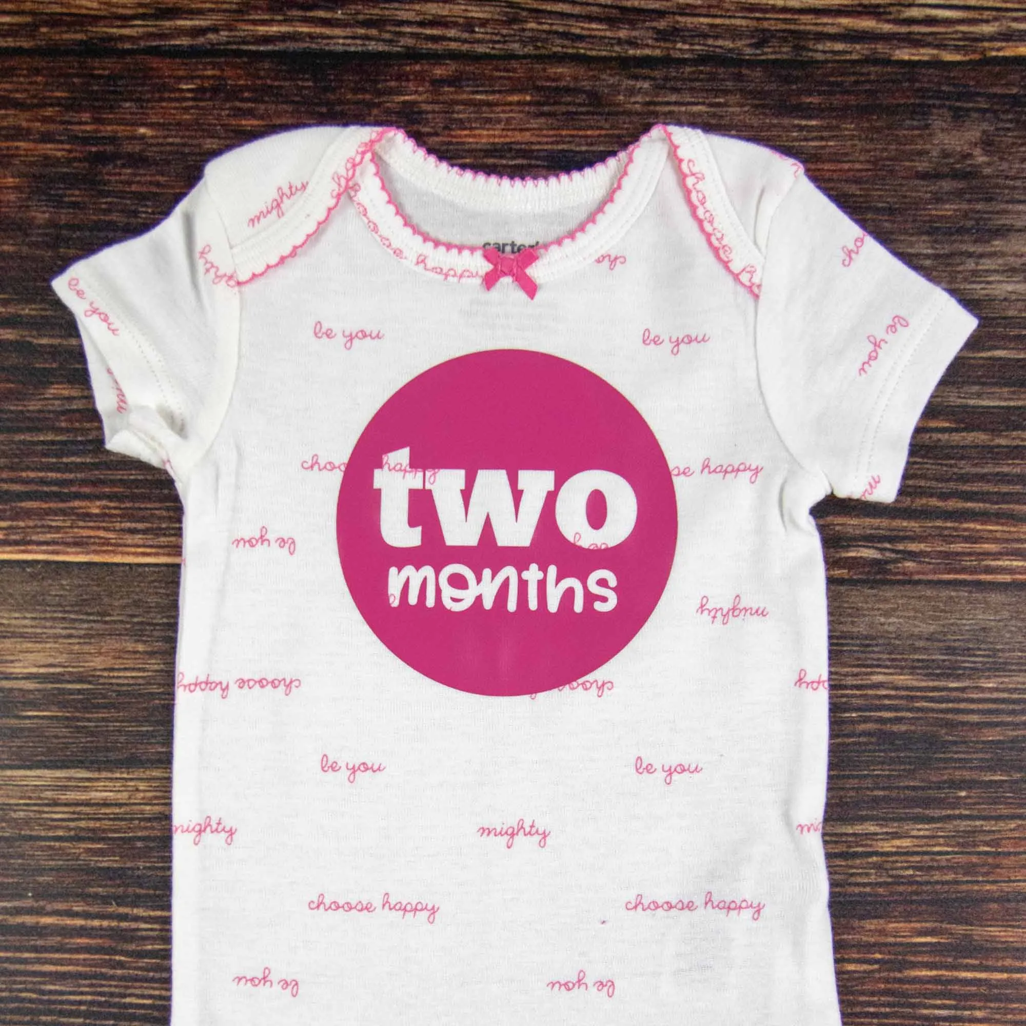 Baby Girl Monthly Photo Bodysuit Set – Unicorns, Dinosaurs & Jungle Animals