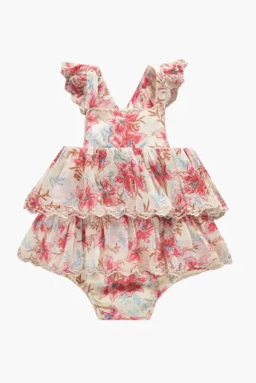 Baby Girls Louise Misha Salome - Raspberry Flowers (Size 18M left)