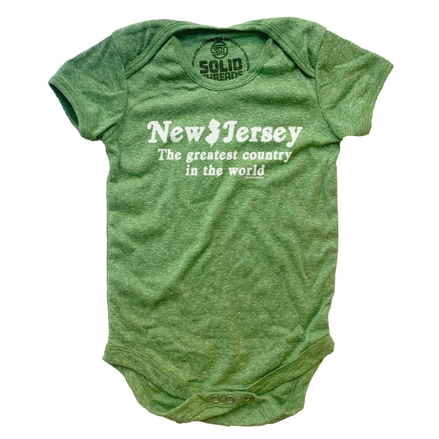 Baby New Jersey The Greatest Country In The World One Piece Romper