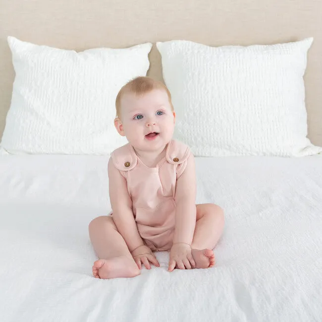 Baby Pink Organic Cotton Tank Romper