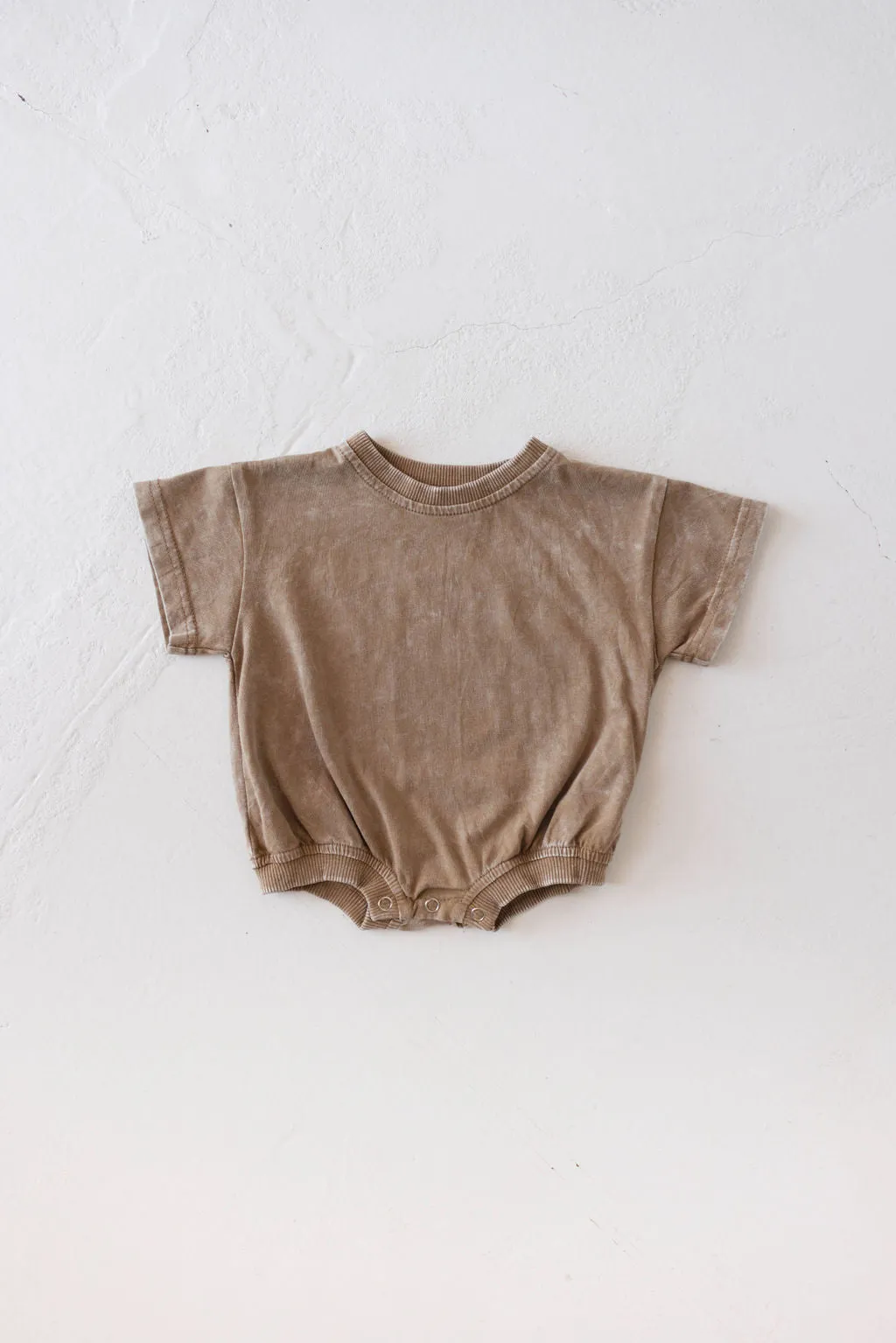 Baby Romper | Vintage Washed Espresso