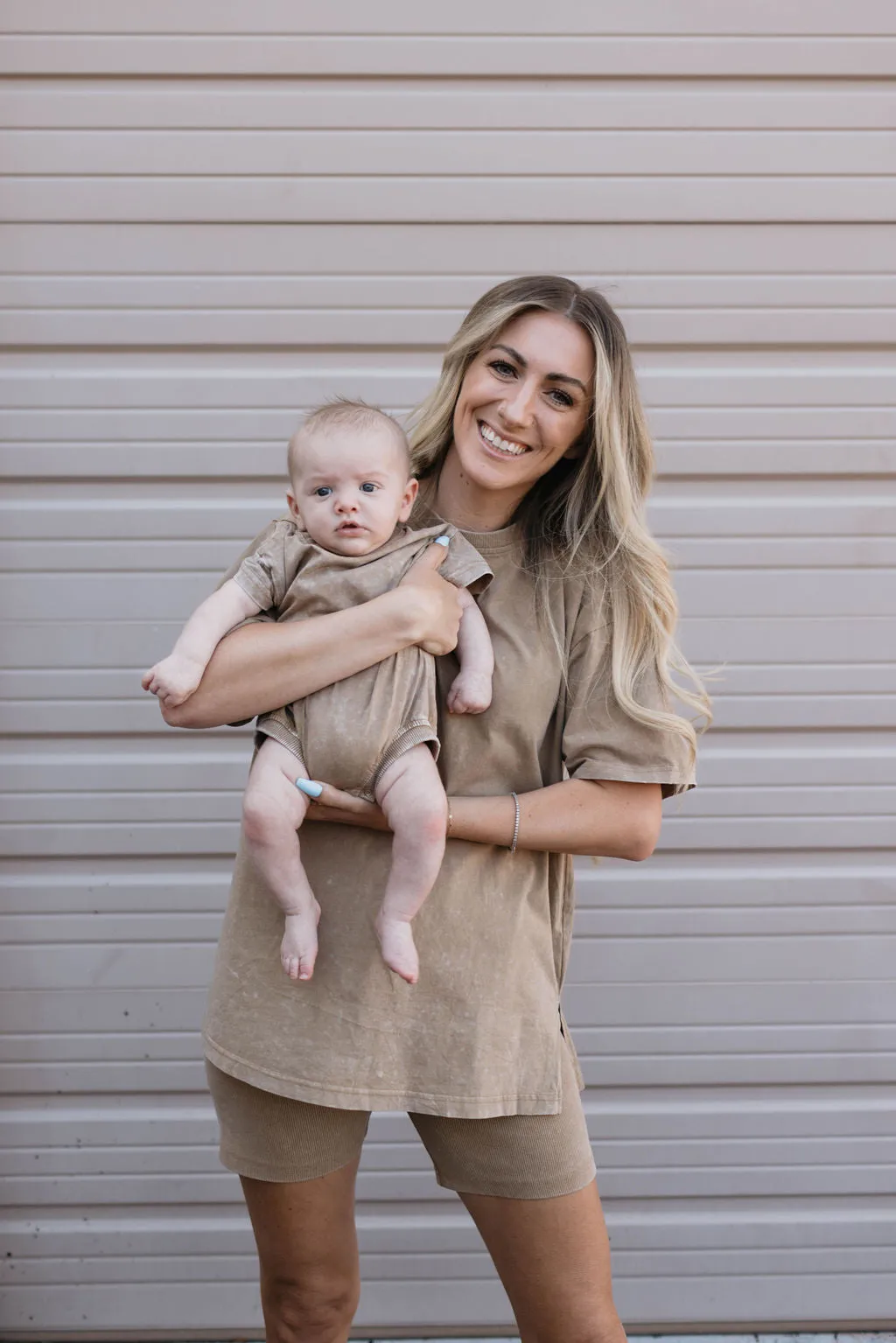 Baby Romper | Vintage Washed Espresso