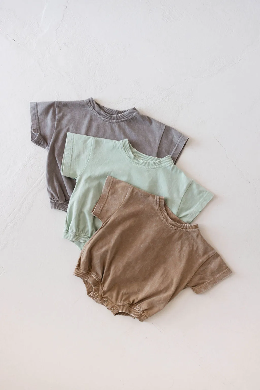 Baby Romper | Vintage Washed Espresso