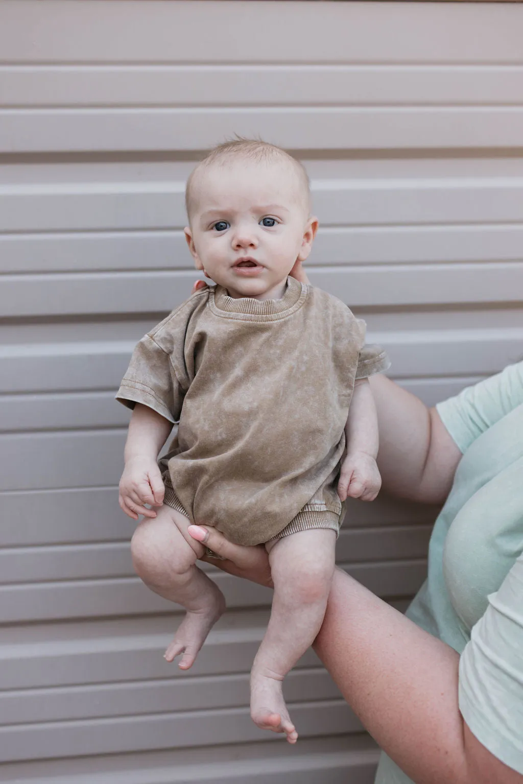 Baby Romper | Vintage Washed Espresso