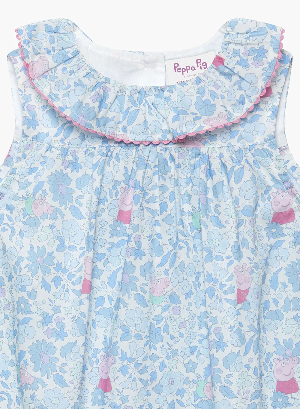 Baby Willow Romper in Blue Peppa Meadow