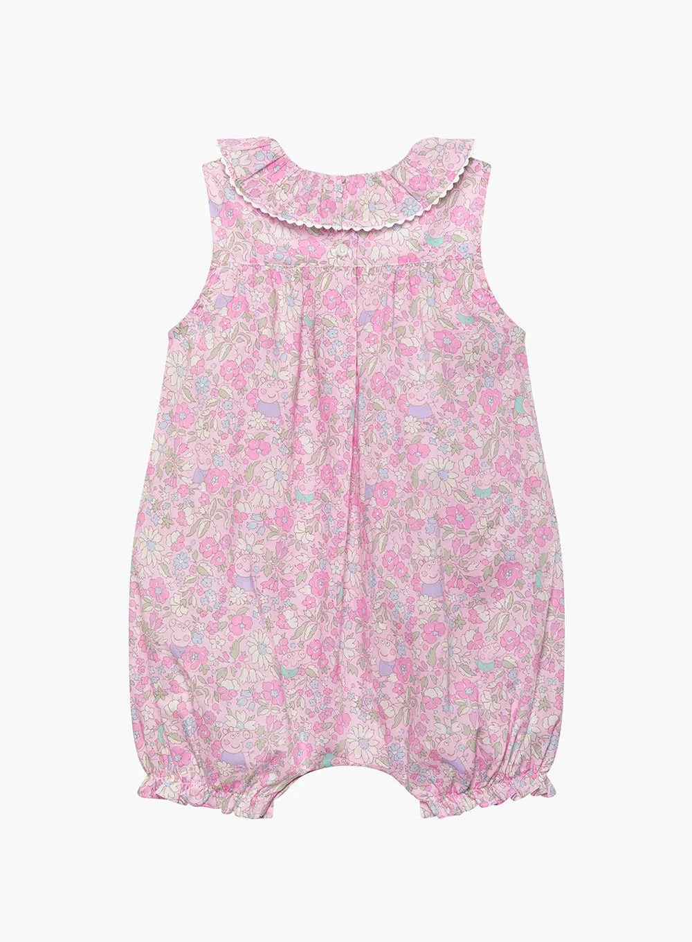 Baby Willow Romper in Pink Peppa Meadow