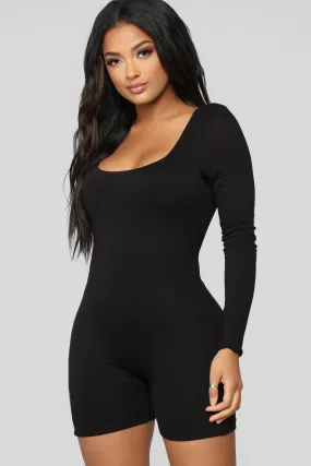 Back To The Basics Romper - Black