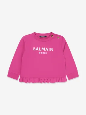 Balmain Baby Girls Logo Sweatshirt