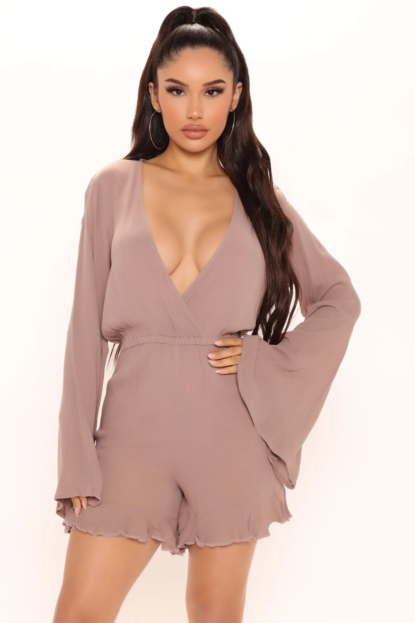 Beachy Summers Romper - Taupe