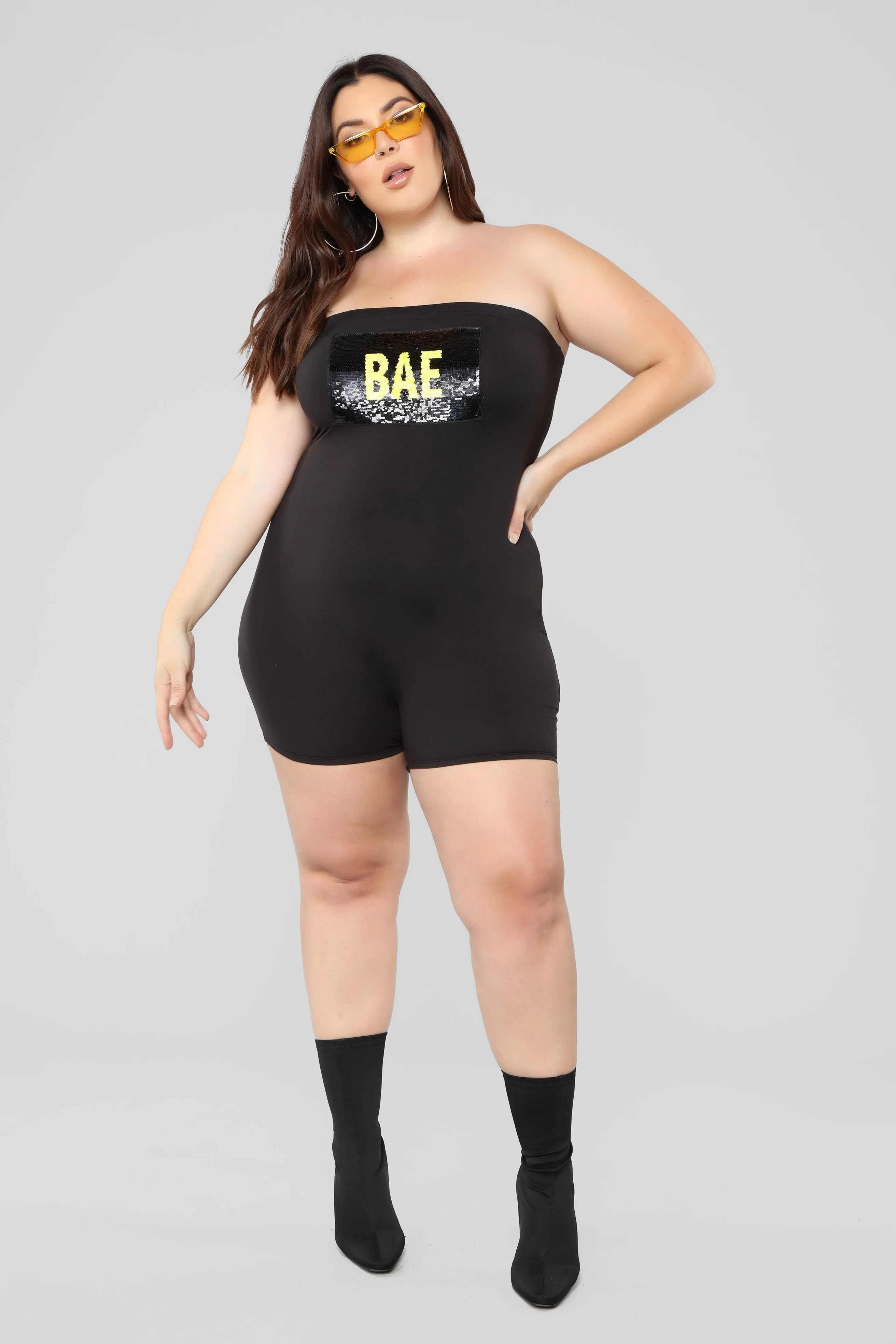 Before Anyone Else Romper - Black