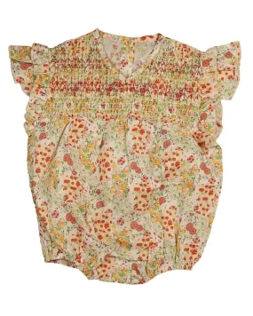 Belati Coral Print Baby Romper