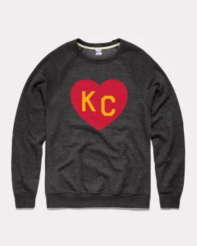 Black & Red KC Heart Crewneck Sweatshirt