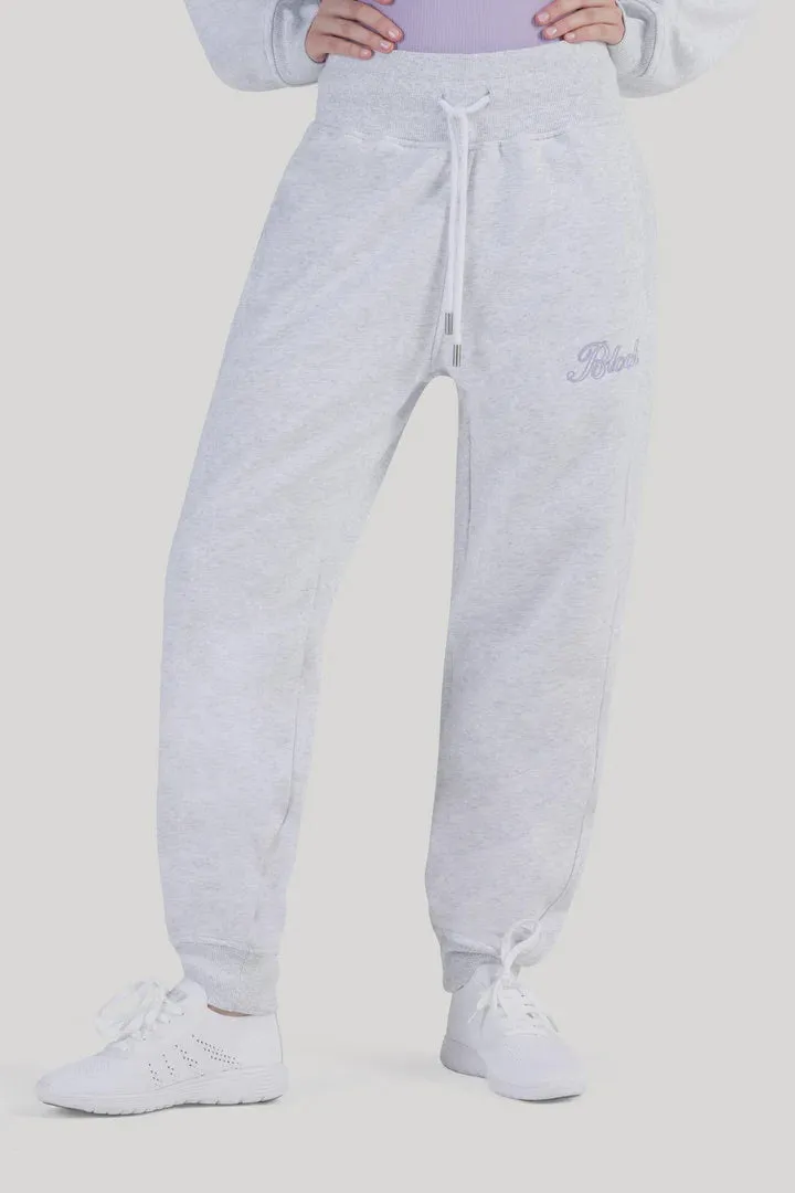 Bloch SALE | Off Duty Terry Track Pants Rib Trim | Snow Marle