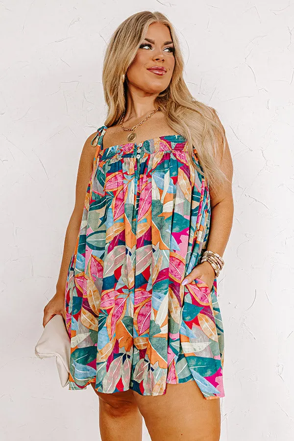 Bloom With A View Romper In Green Curves