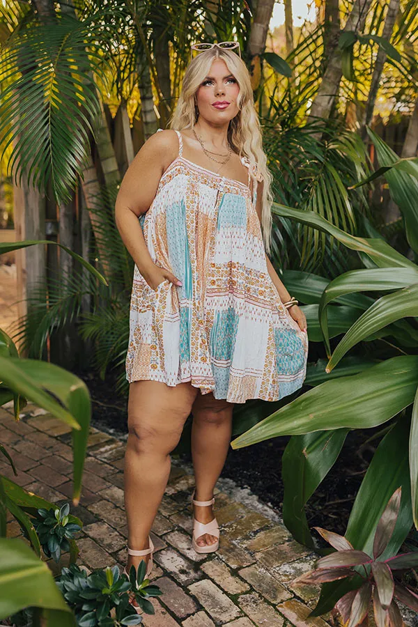 Bloom With A View Romper In White Curves