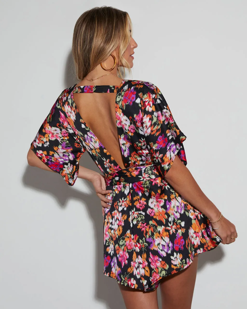 Blossom Boho Fitted Waist Floral Romper