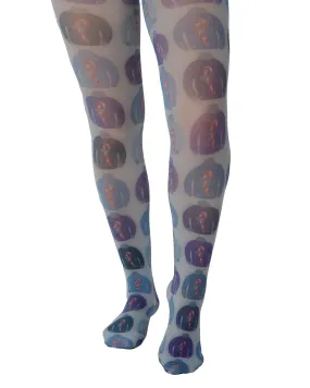 Blue Jumpers Printed Tights