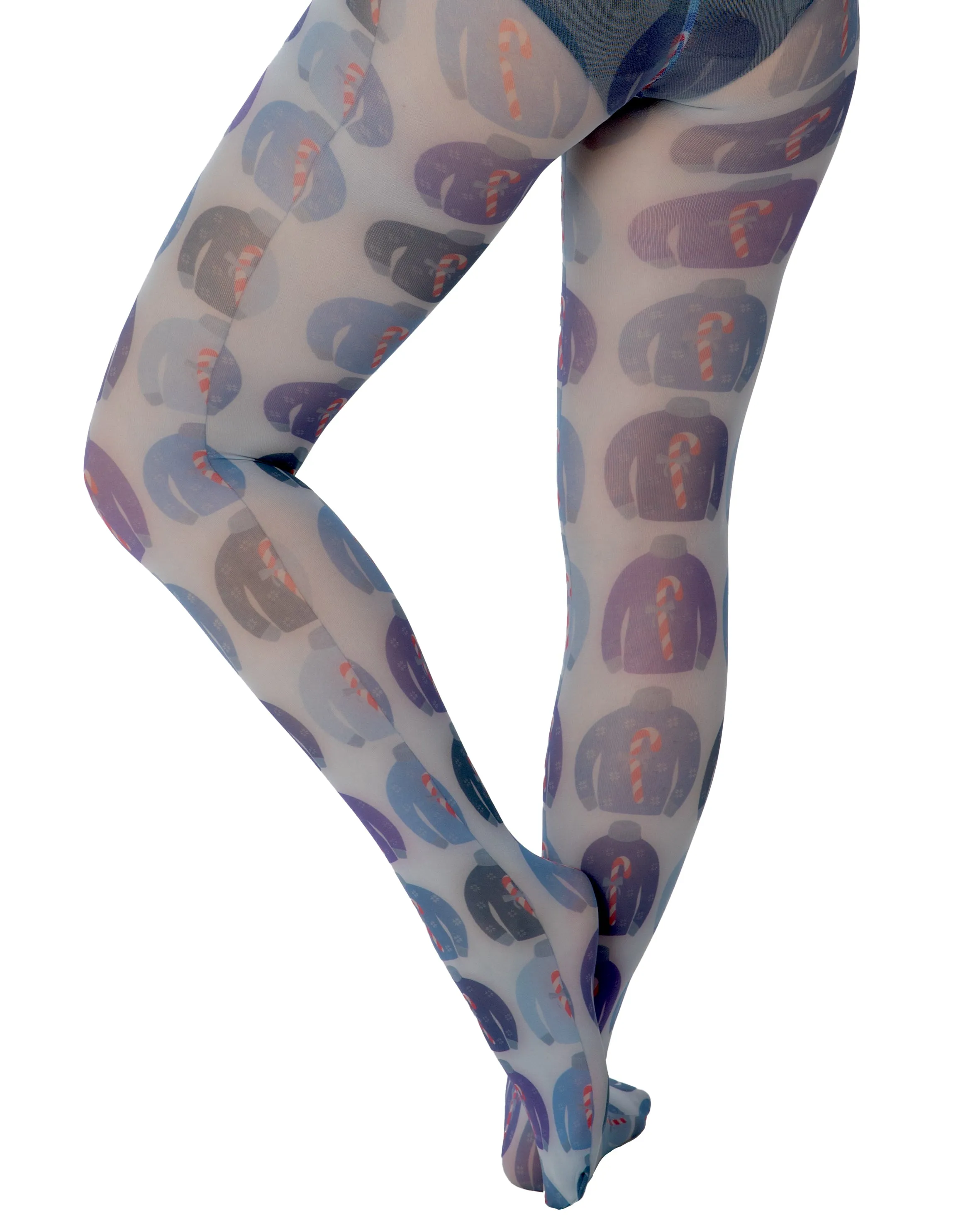 Blue Jumpers Printed Tights