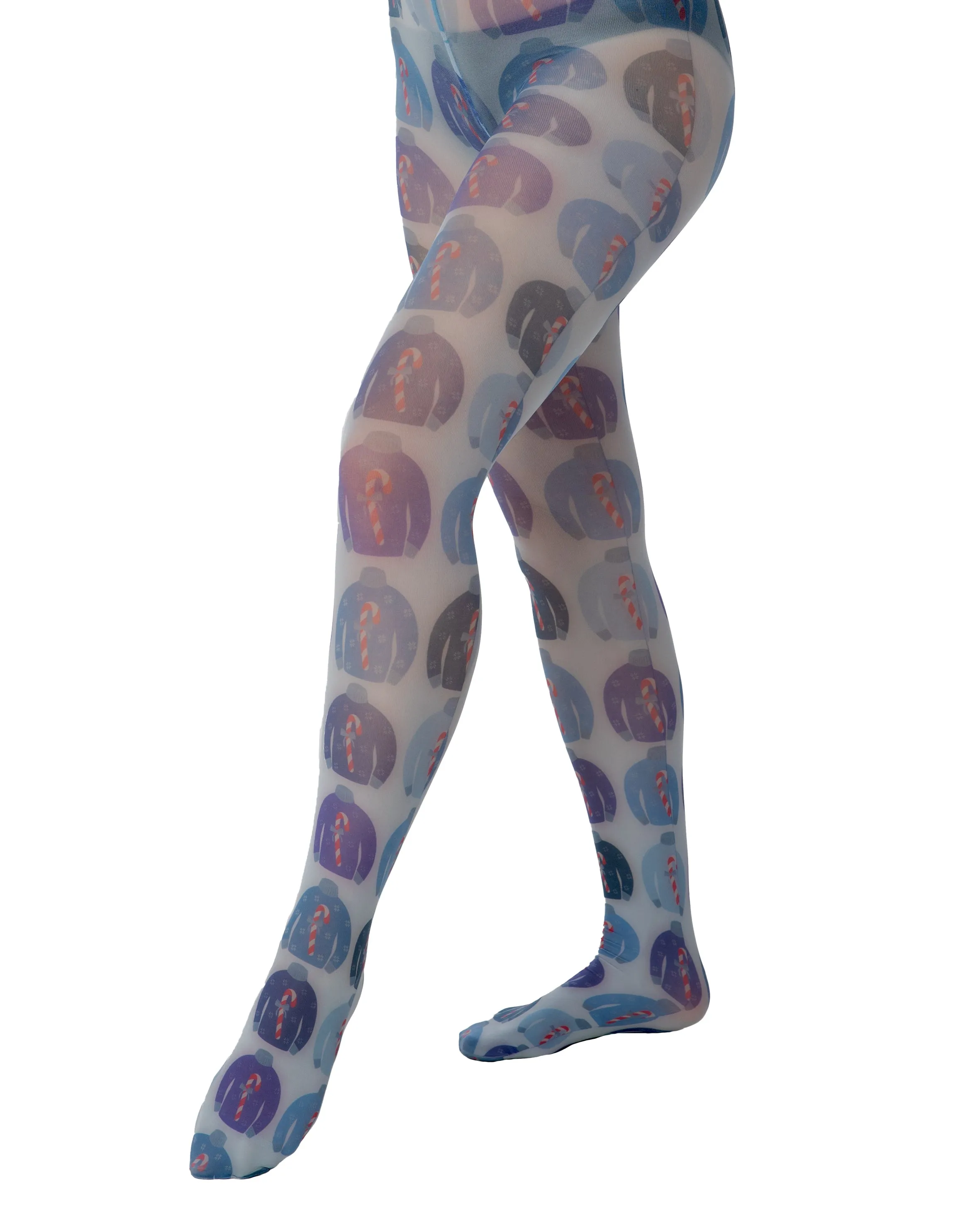 Blue Jumpers Printed Tights