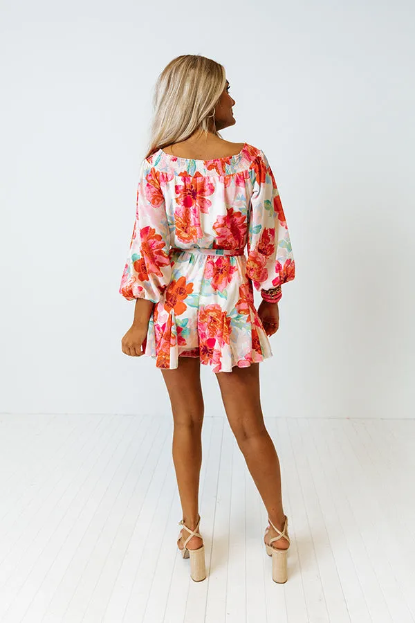 Boat To Bermuda Floral Romper