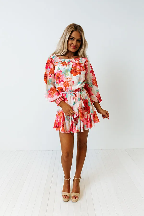 Boat To Bermuda Floral Romper