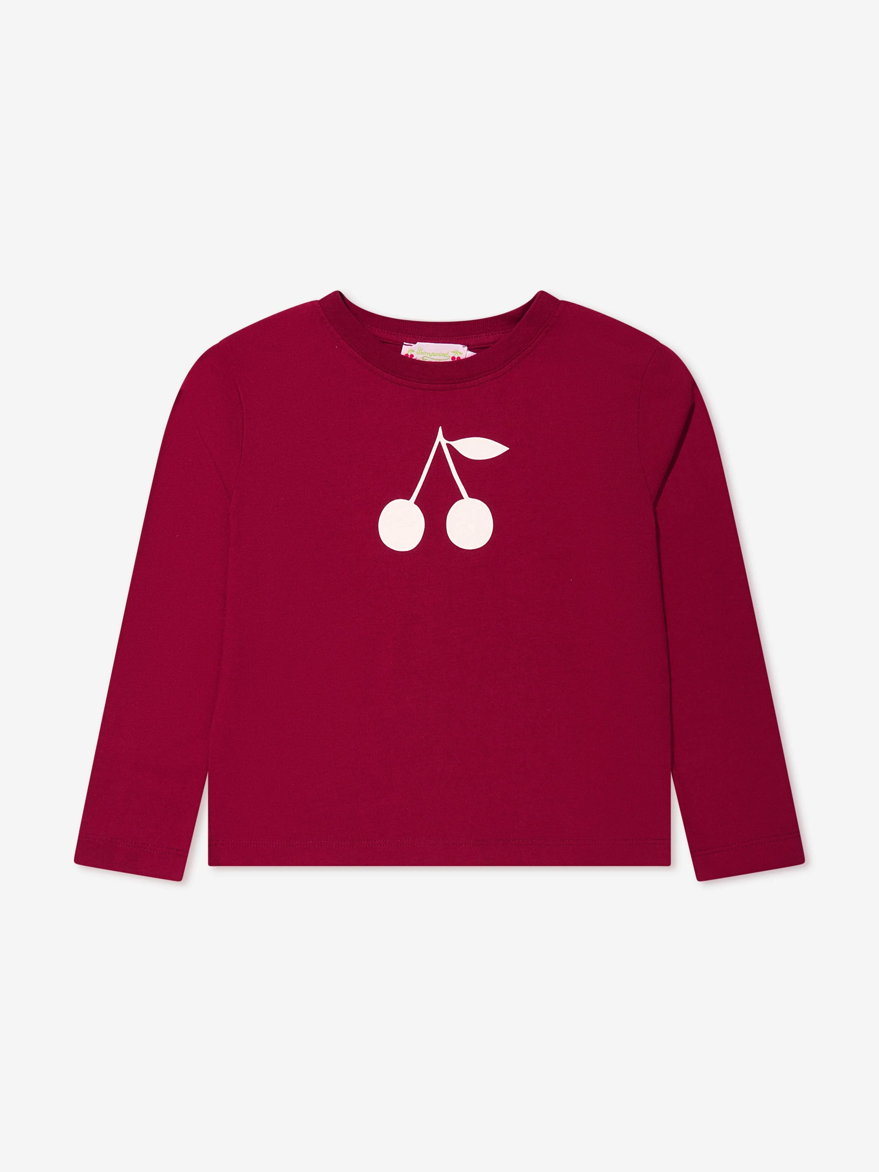 Bonpoint Girls Theia Cherry Print Sweatshirt