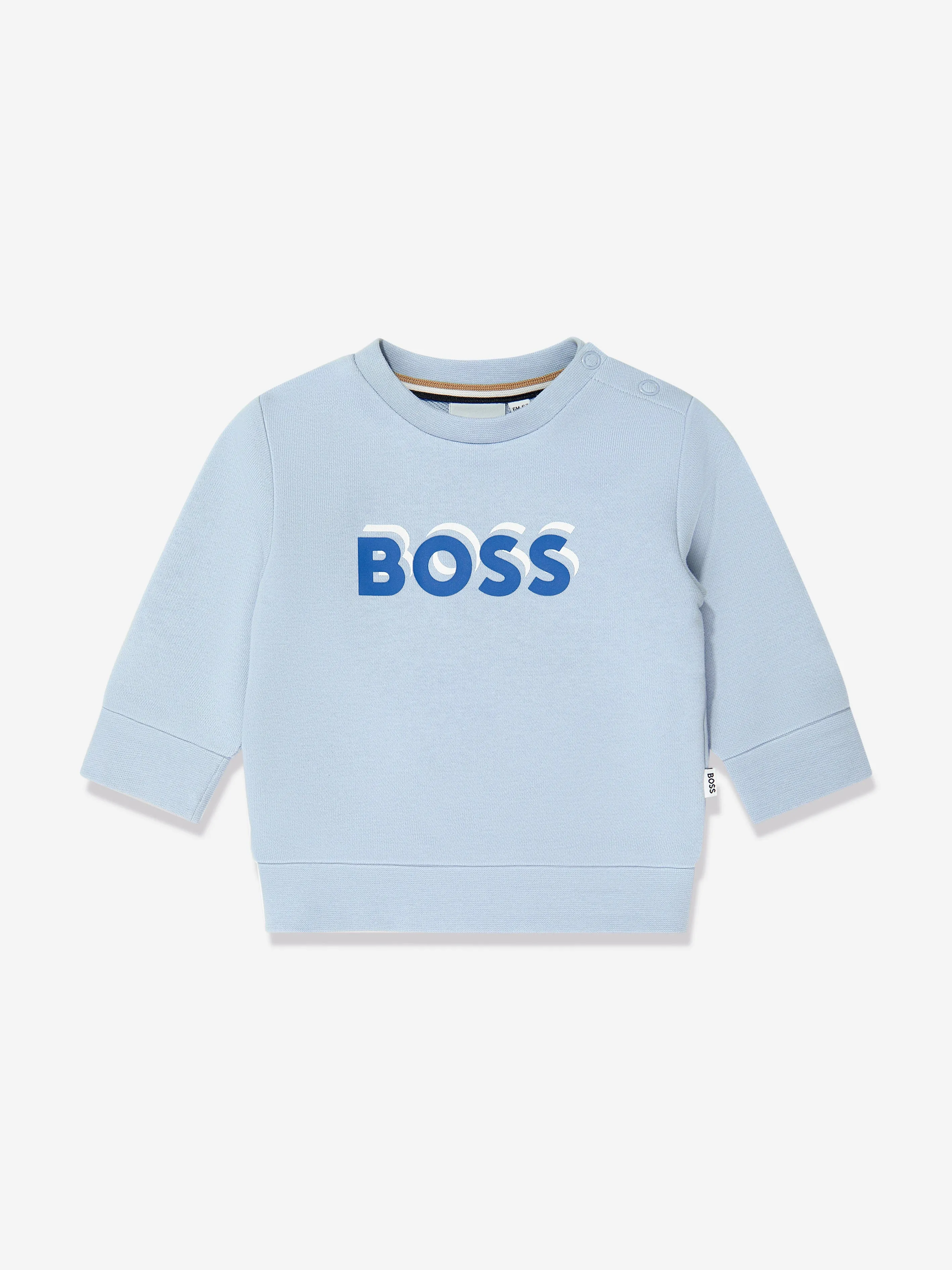 BOSS Baby Boys Logo Print Sweatshirt in Blue