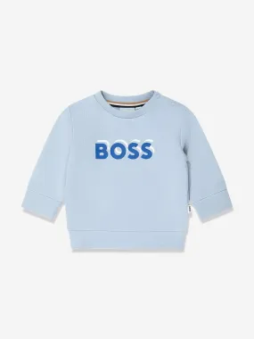 BOSS Baby Boys Logo Print Sweatshirt in Blue