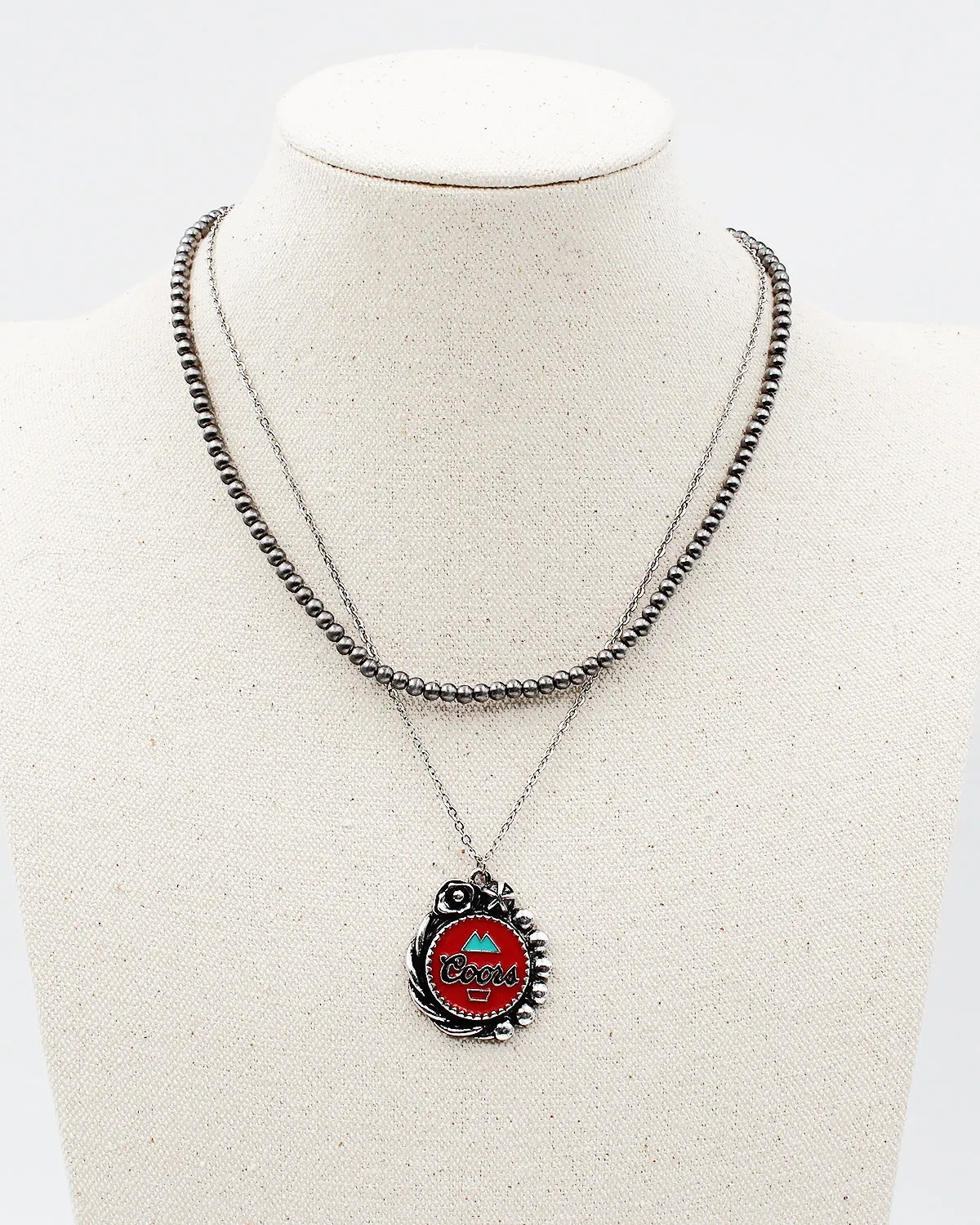 Bottle Cap Pendant Necklace