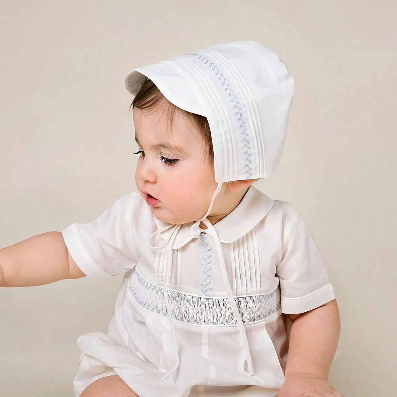 Boys Vintage Bonnet - Ivory