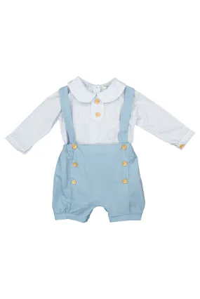 Boys Winter Blues Overall Set