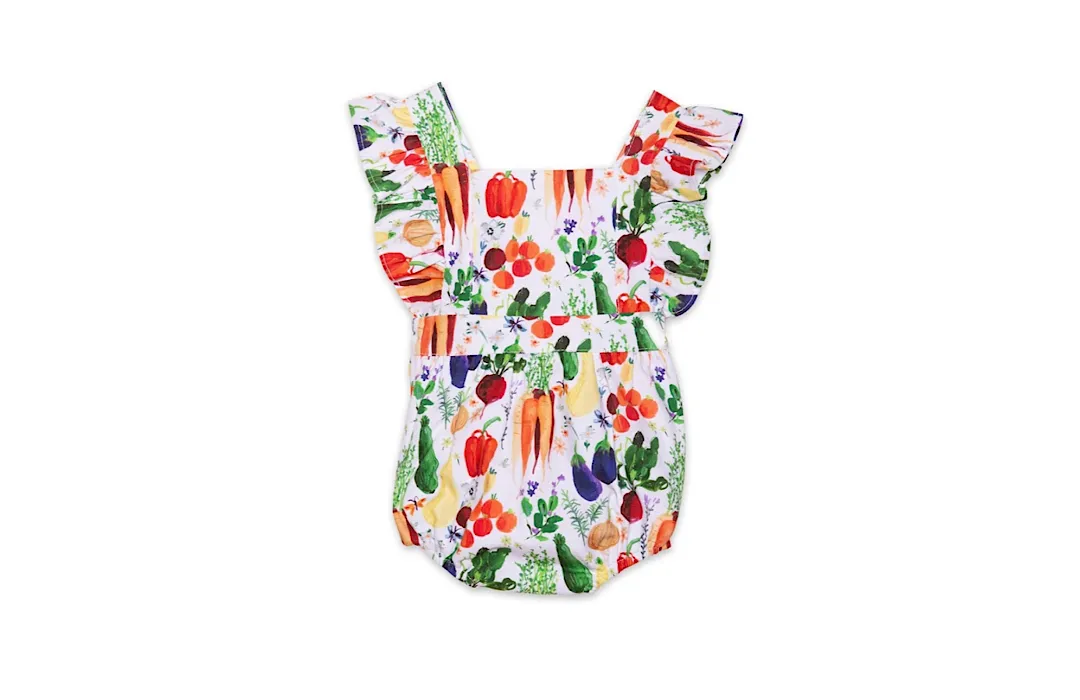 Bubble Romper in Veggies