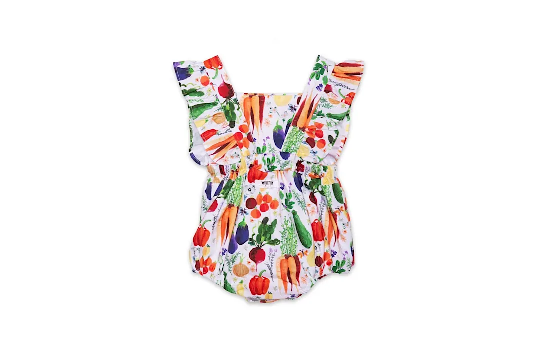 Bubble Romper in Veggies