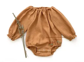 Caramel Double Gauze Romper