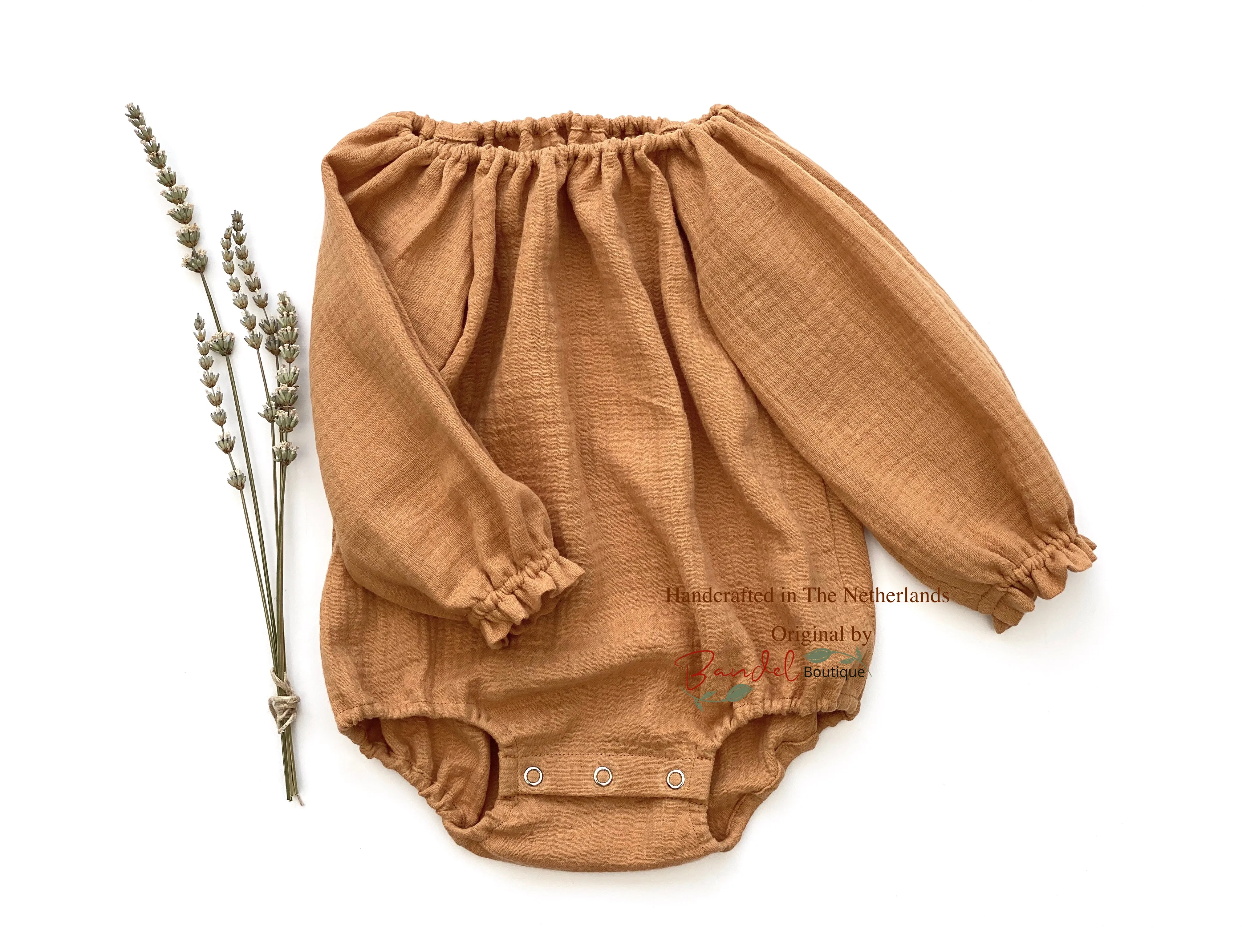 Caramel Double Gauze Romper