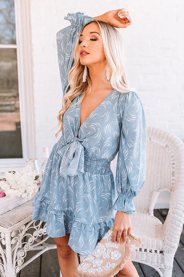 Caught In A Moment Romper In Airy Blue